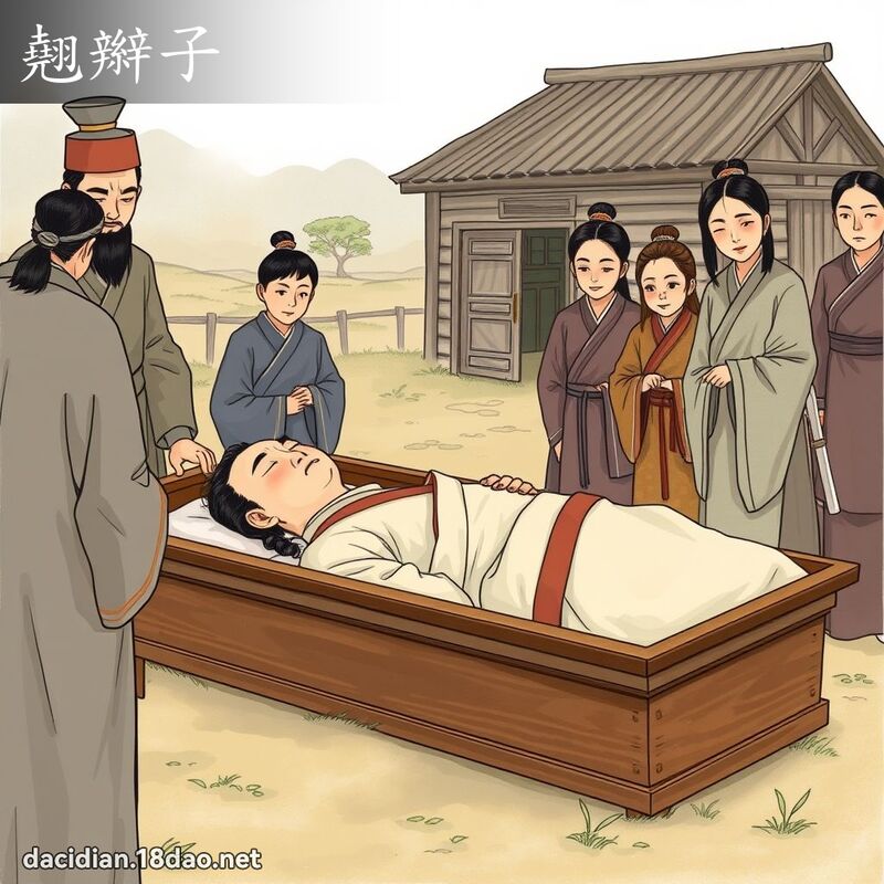 翹辮子 - 國語大辭典配圖