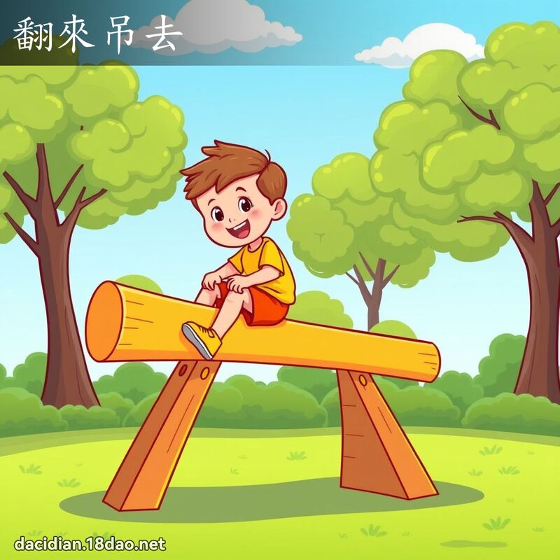 翻來吊去 - 國語大辭典配圖