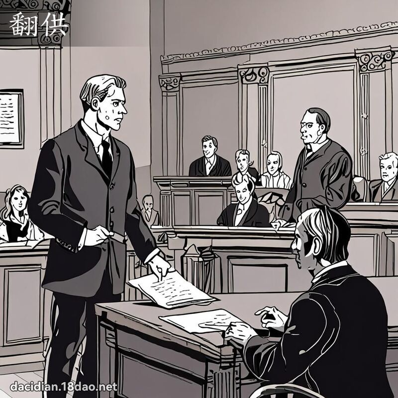 翻供 - 国语大辞典配图