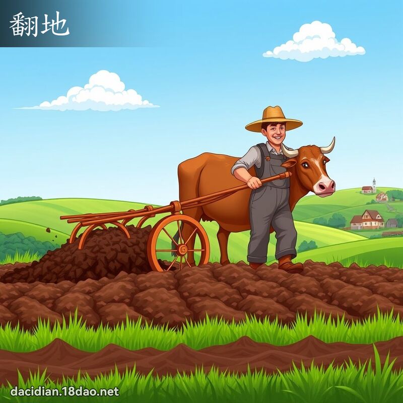 翻地 - 国语大辞典配图