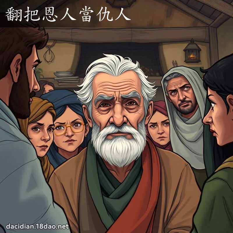 翻把恩人当仇人 - 国语大辞典配图