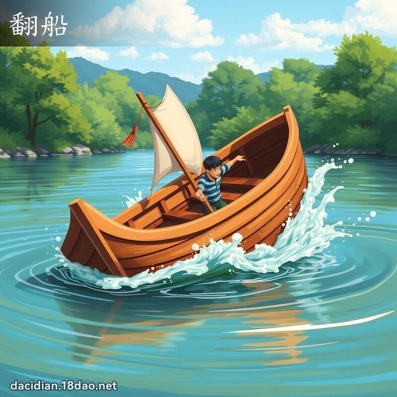 翻船 - 國語大辭典配圖