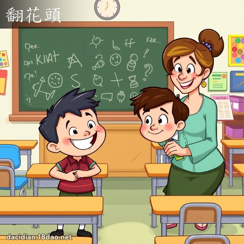 翻花頭 - 國語大辭典配圖