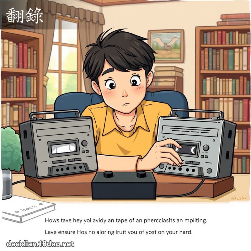翻录 - 国语大辞典配图