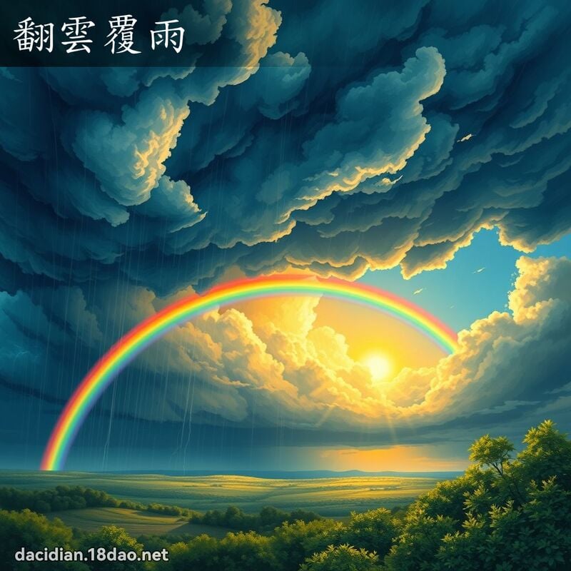 翻雲覆雨 - 國語大辭典配圖