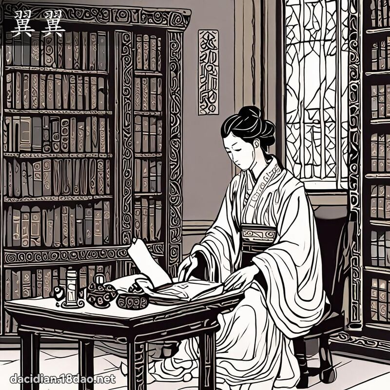 翼翼 - 国语大辞典配图
