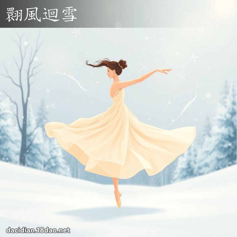 翾風迴雪 - 國語大辭典配圖