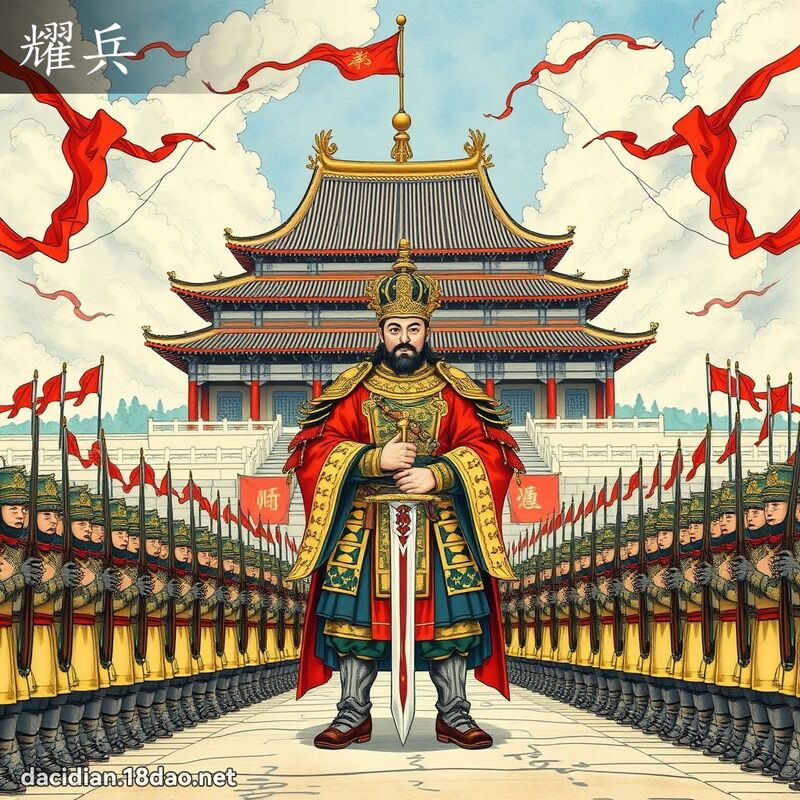 耀兵 - 國語大辭典配圖