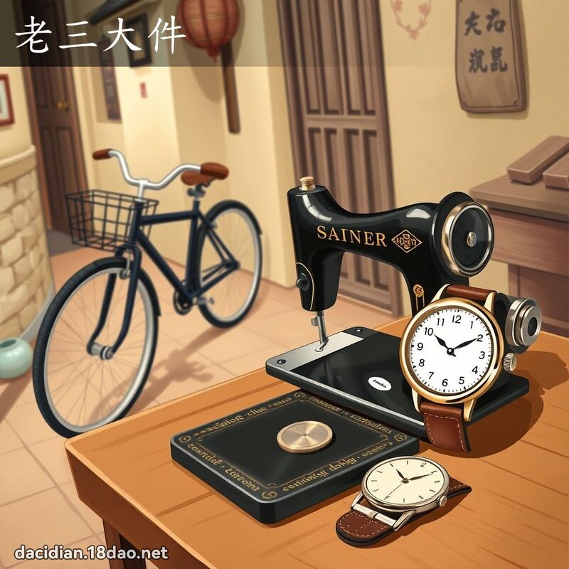 老三大件 - 國語大辭典配圖