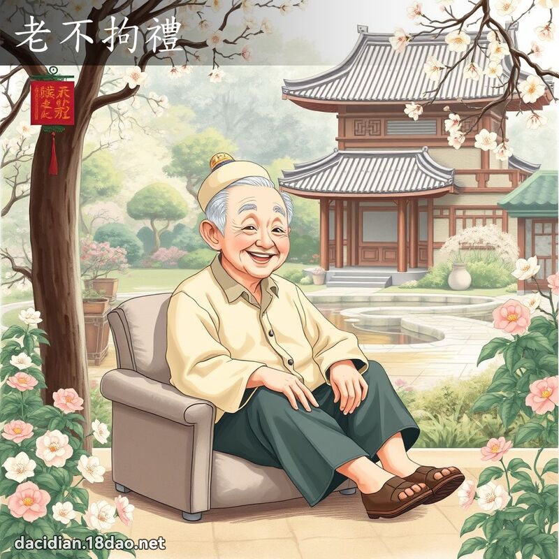 老不拘禮 - 國語大辭典配圖