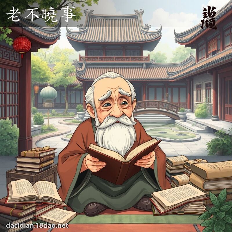 老不曉事 - 國語大辭典配圖