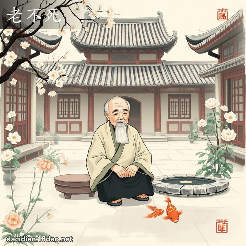 老不死 - 國語大辭典配圖