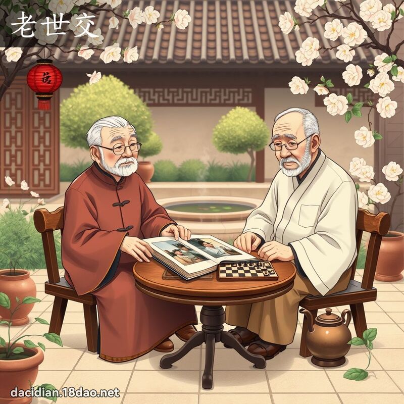 老世交 - 國語大辭典配圖