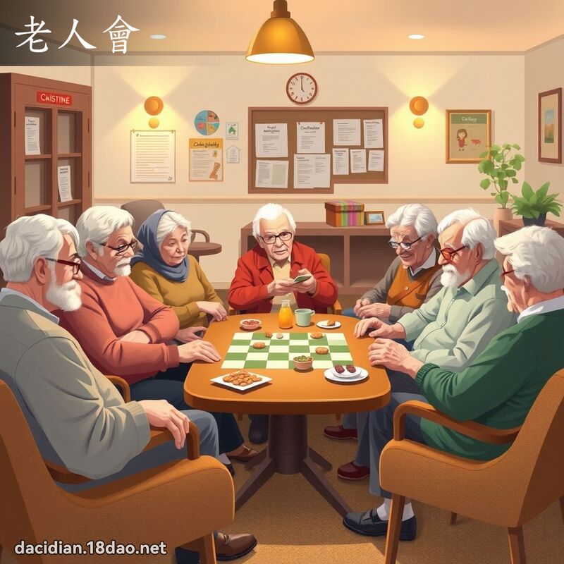 老人會 - 國語大辭典配圖