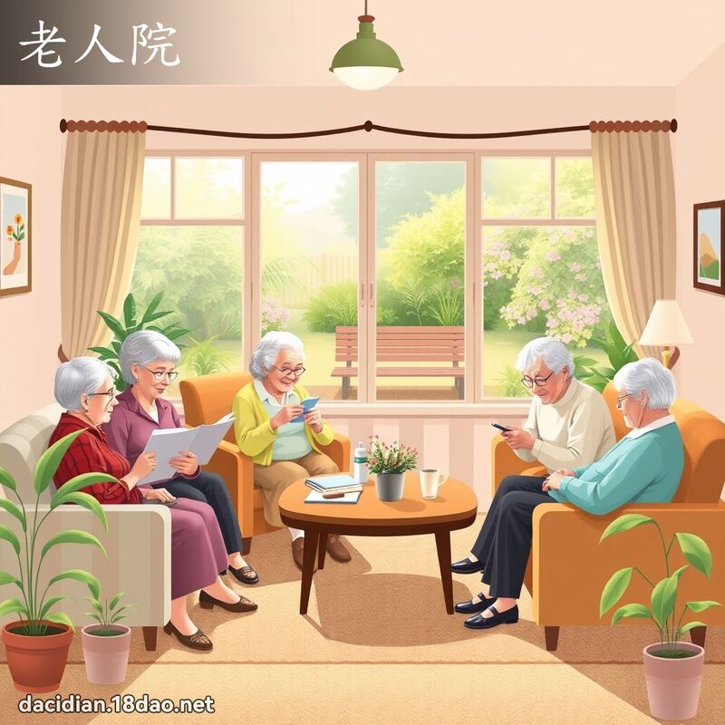 老人院 - 國語大辭典配圖