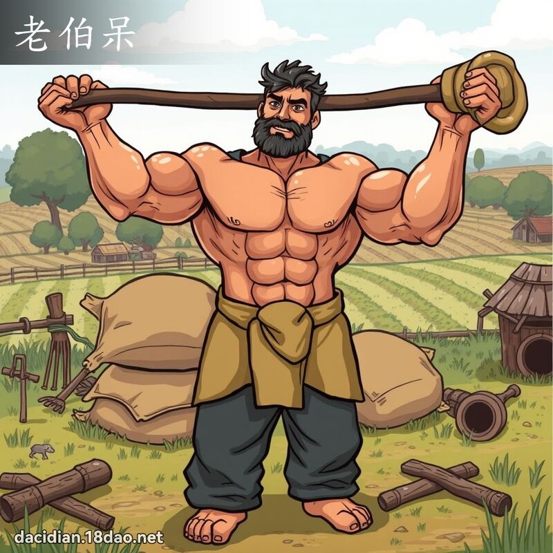 老伯呆 - 國語大辭典配圖