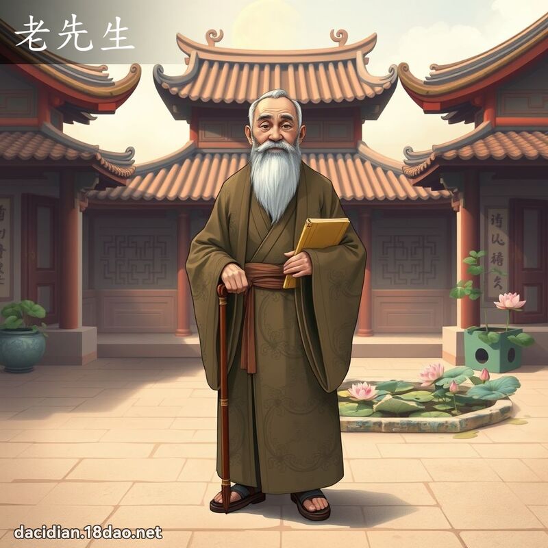 老先生 - 國語大辭典配圖