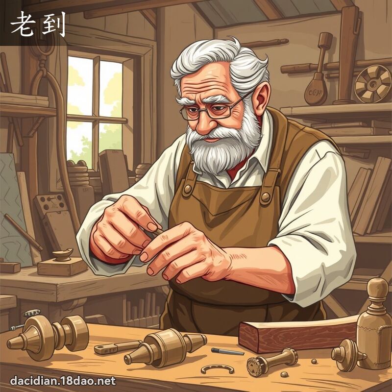 老到 - 國語大辭典配圖
