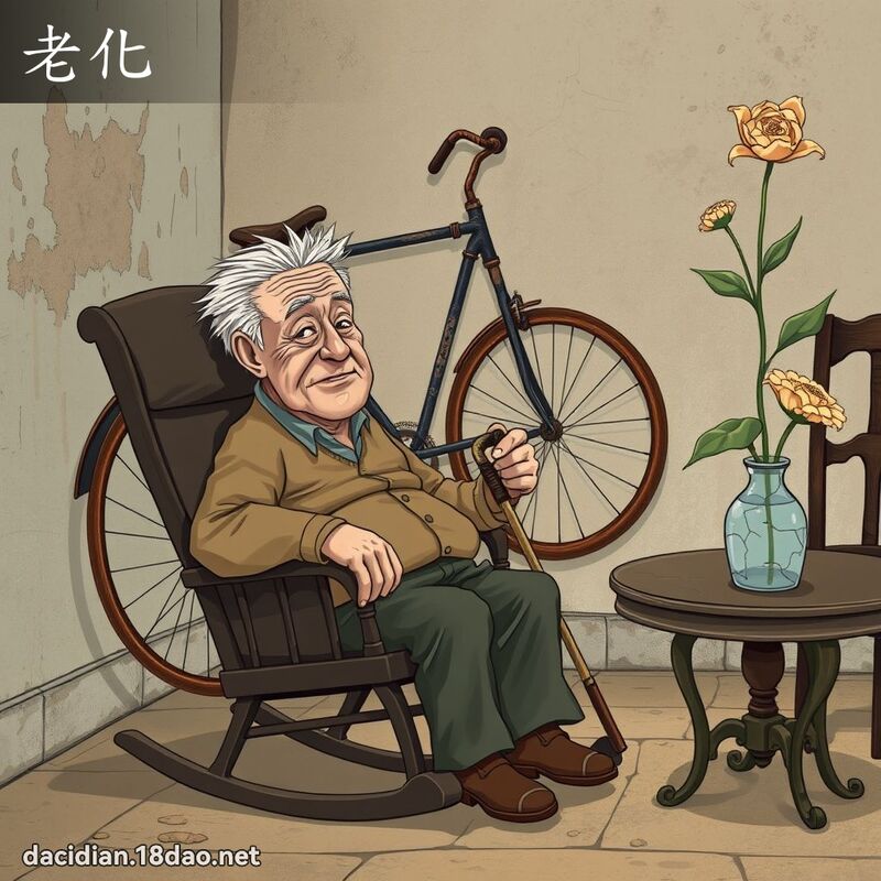 老化 - 國語大辭典配圖