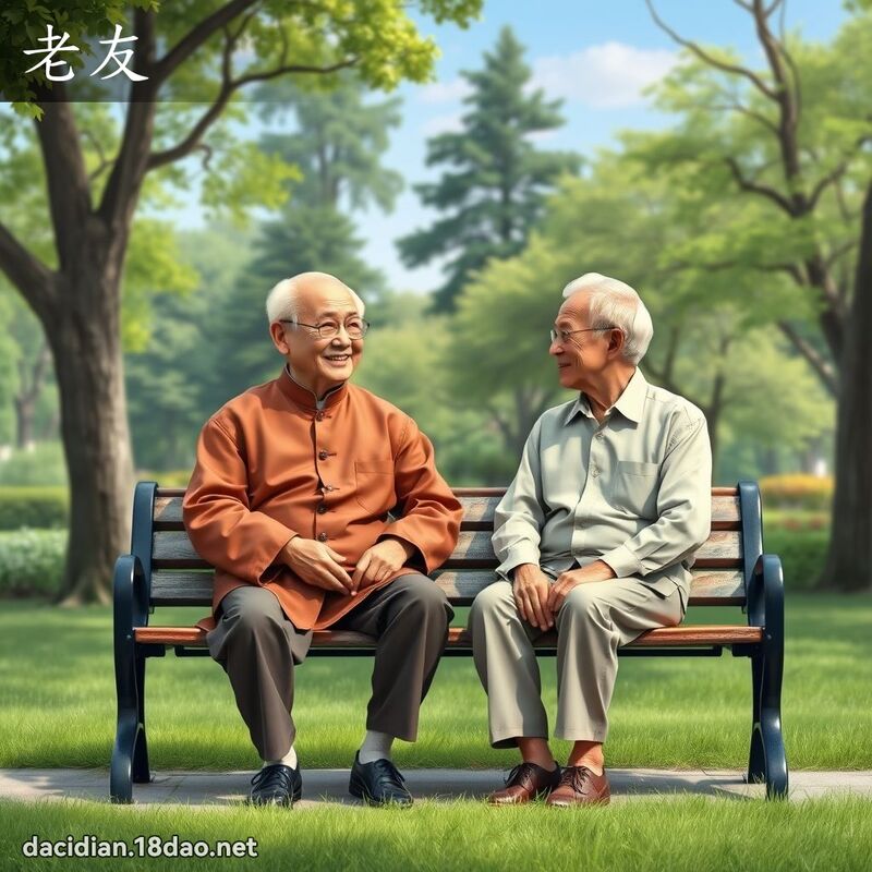 老友 - 国语大辞典配图