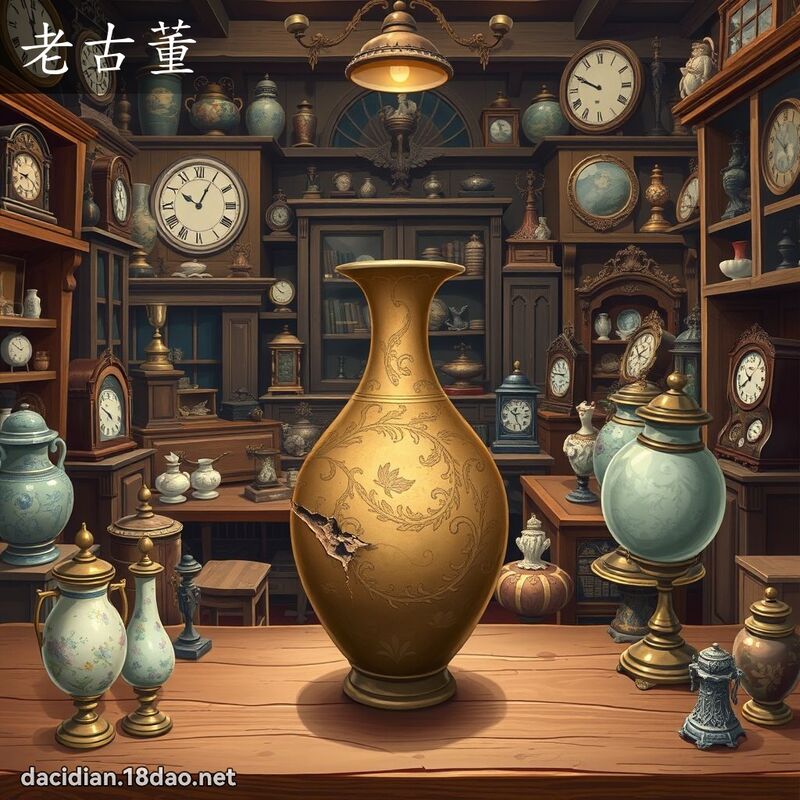 老古董 - 國語大辭典配圖