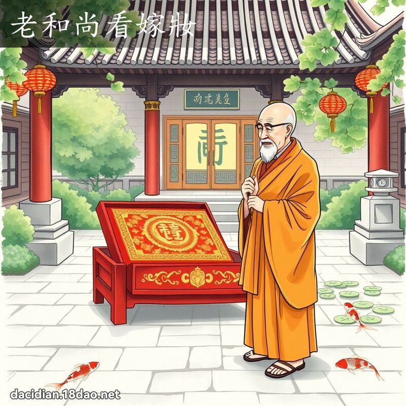 老和尚看嫁妝 - 國語大辭典配圖