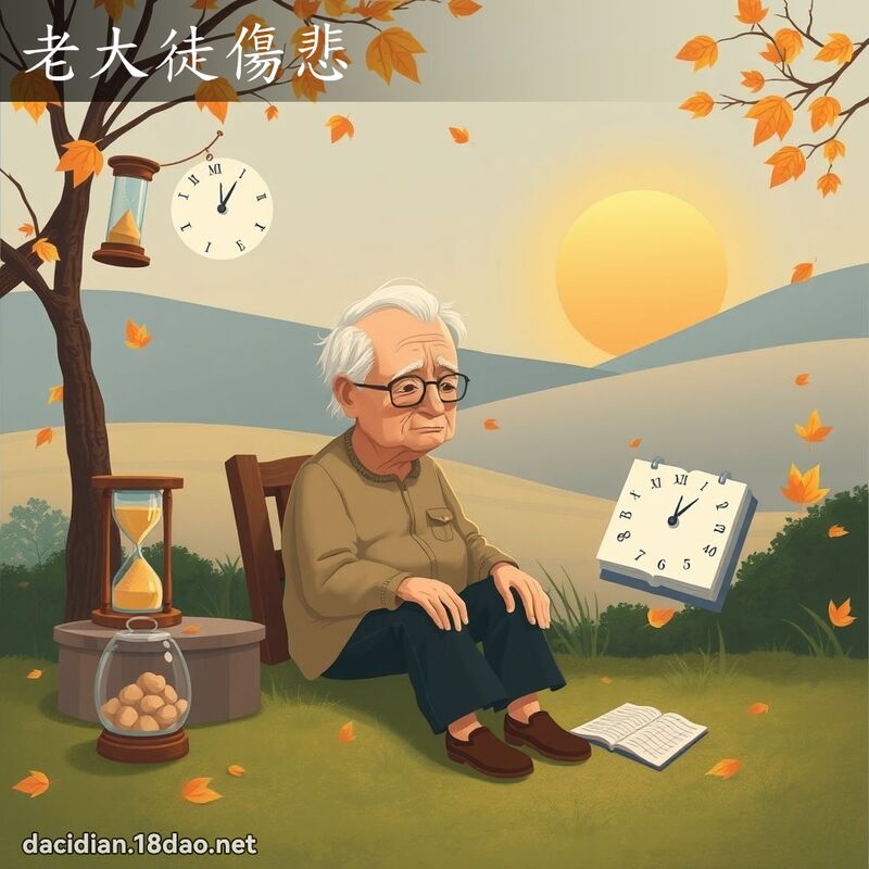 老大徒傷悲 - 國語大辭典配圖