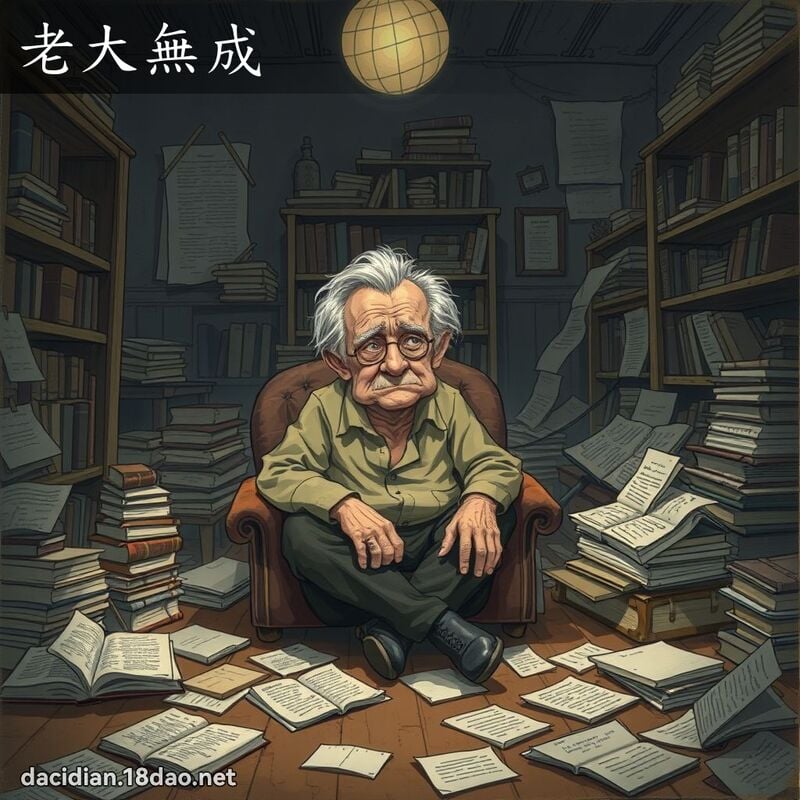 老大无成 - 国语大辞典配图