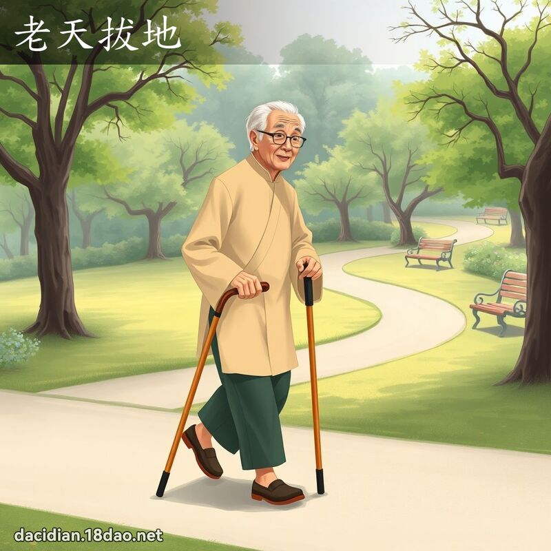 老天拔地 - 國語大辭典配圖