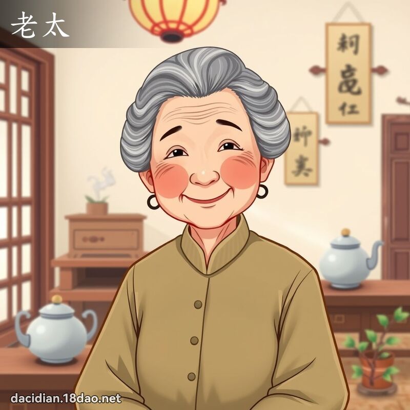 老太 - 國語大辭典配圖