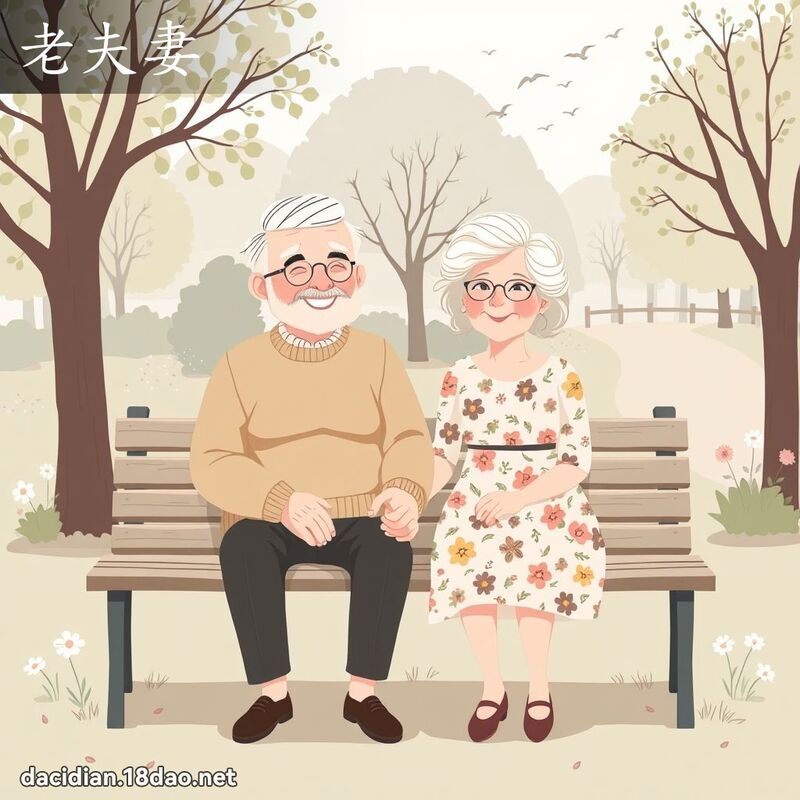 老夫妻 - 國語大辭典配圖