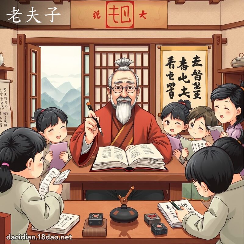 老夫子 - 國語大辭典配圖