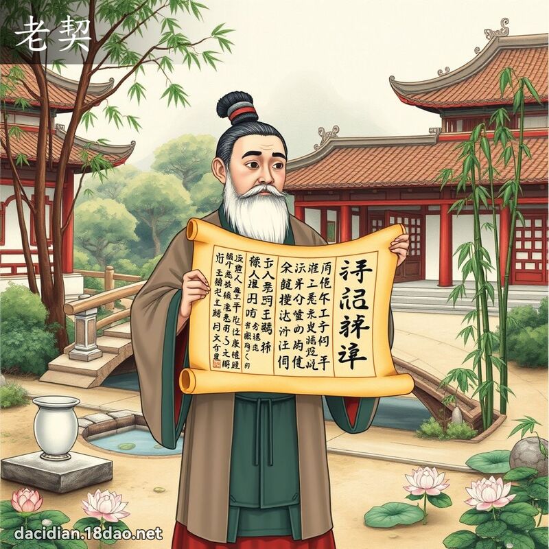 老契 - 国语大辞典配图