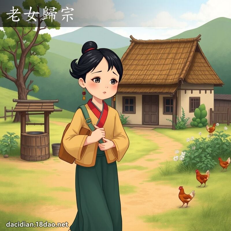 老女歸宗 - 國語大辭典配圖
