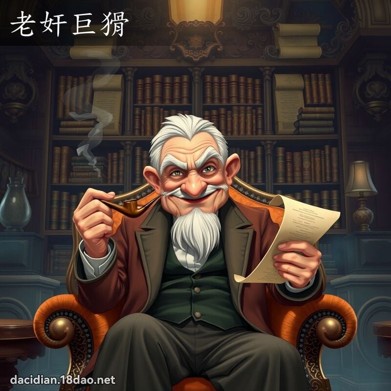 老奸巨猾 - 國語大辭典配圖