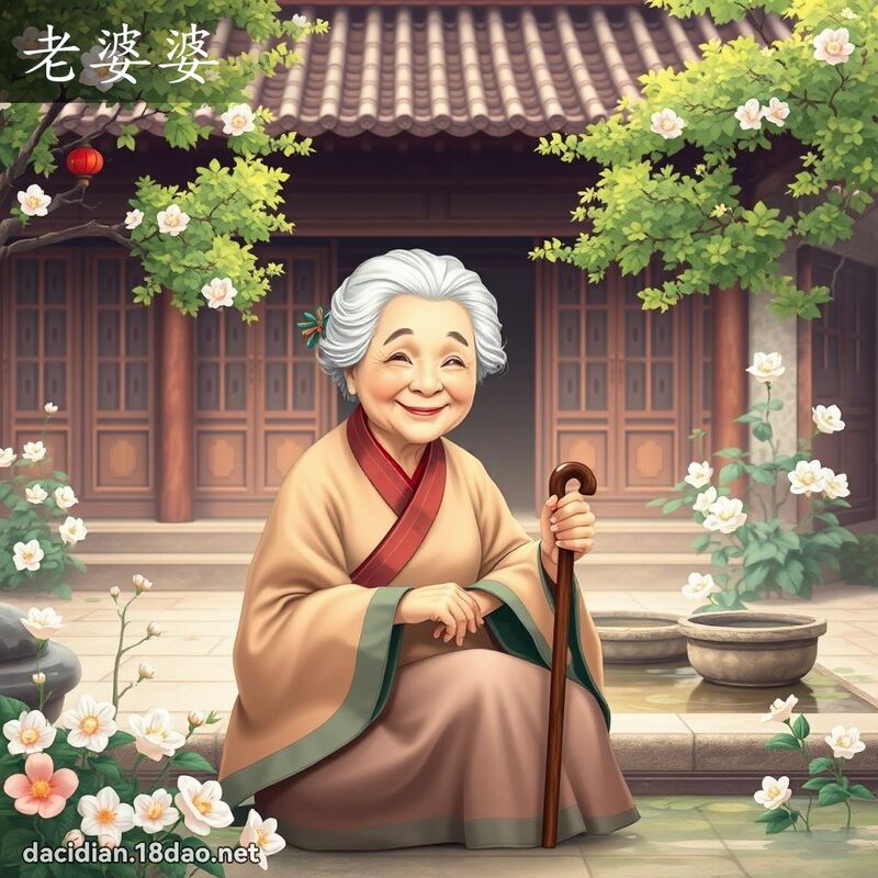 老婆婆 - 国语大辞典配图