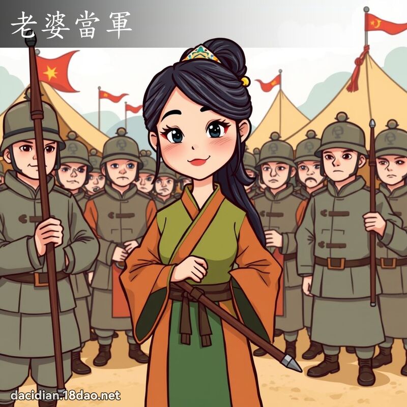 老婆當軍 - 國語大辭典配圖