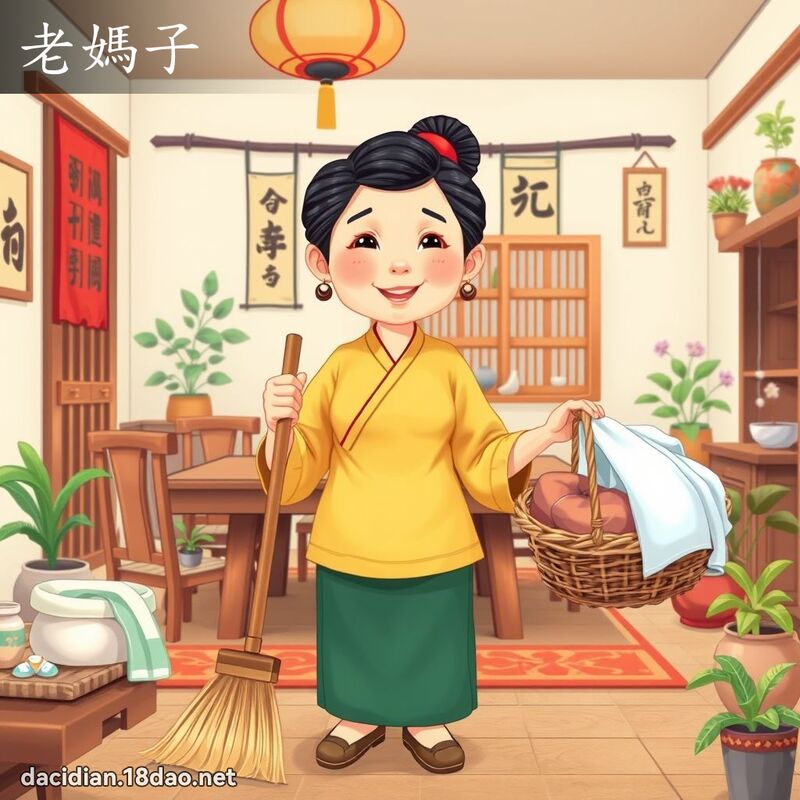 老媽子 - 國語大辭典配圖
