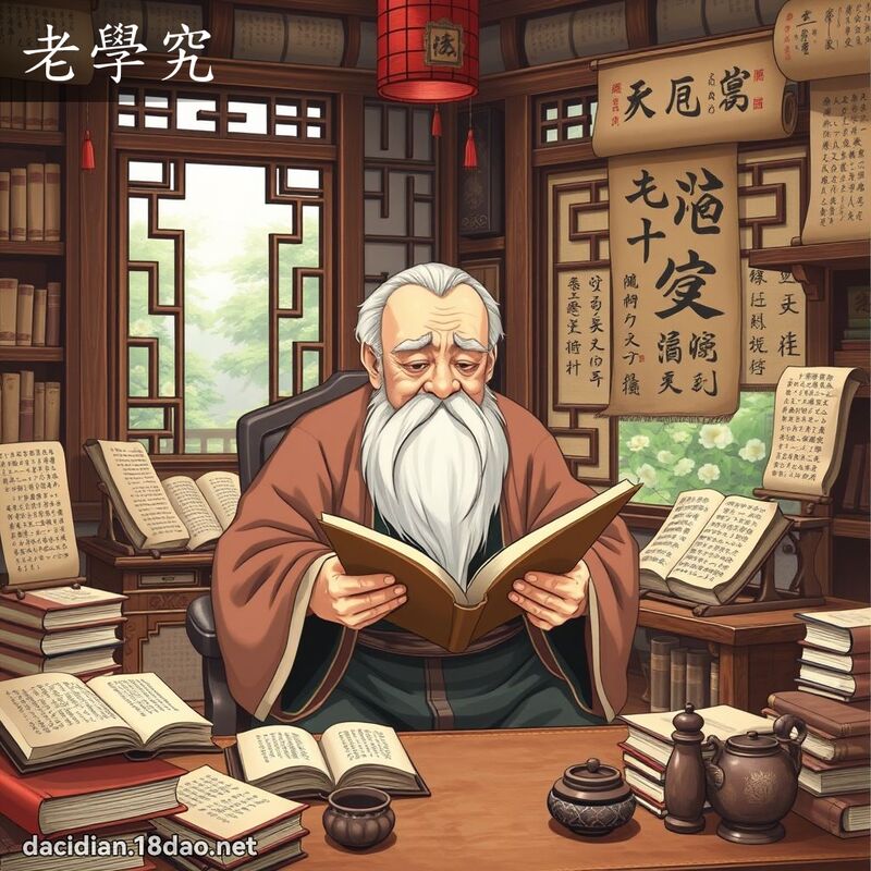 老學究 - 國語大辭典配圖