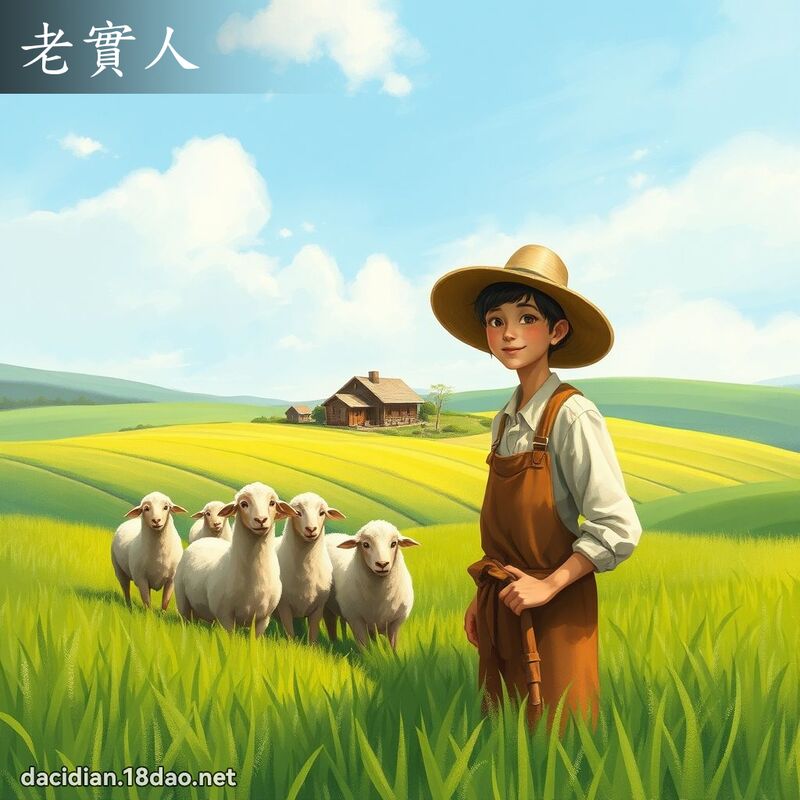 老實人 - 國語大辭典配圖