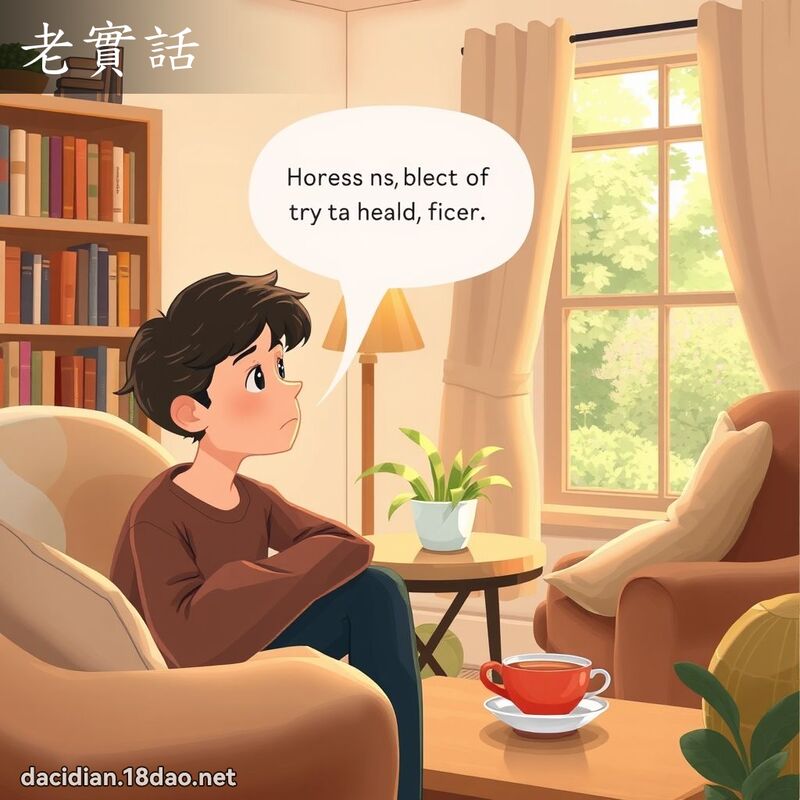 老實話 - 國語大辭典配圖