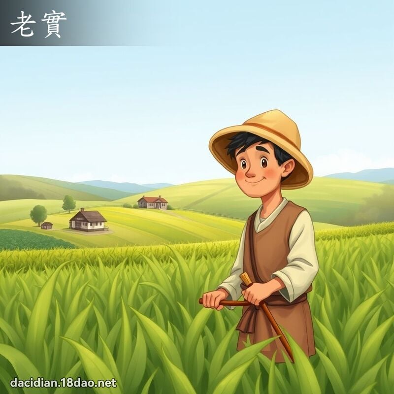词语: 老实 (多意词)