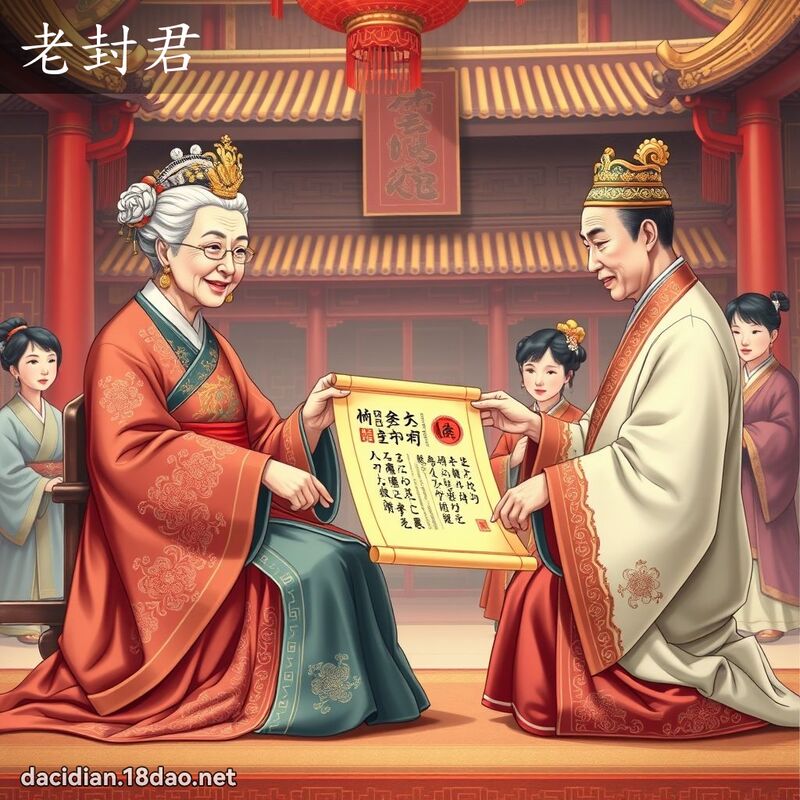 老封君 - 國語大辭典配圖