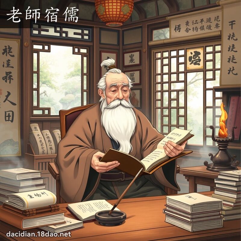 老师宿儒 - 国语大辞典配图