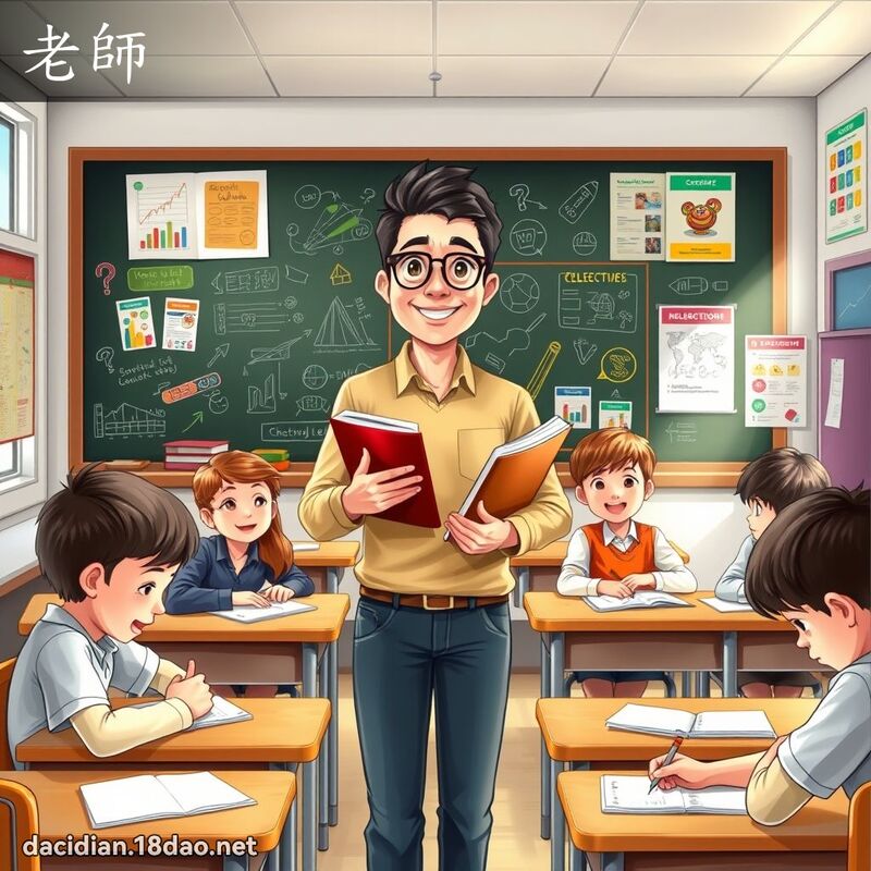 老师 - 国语大辞典配图