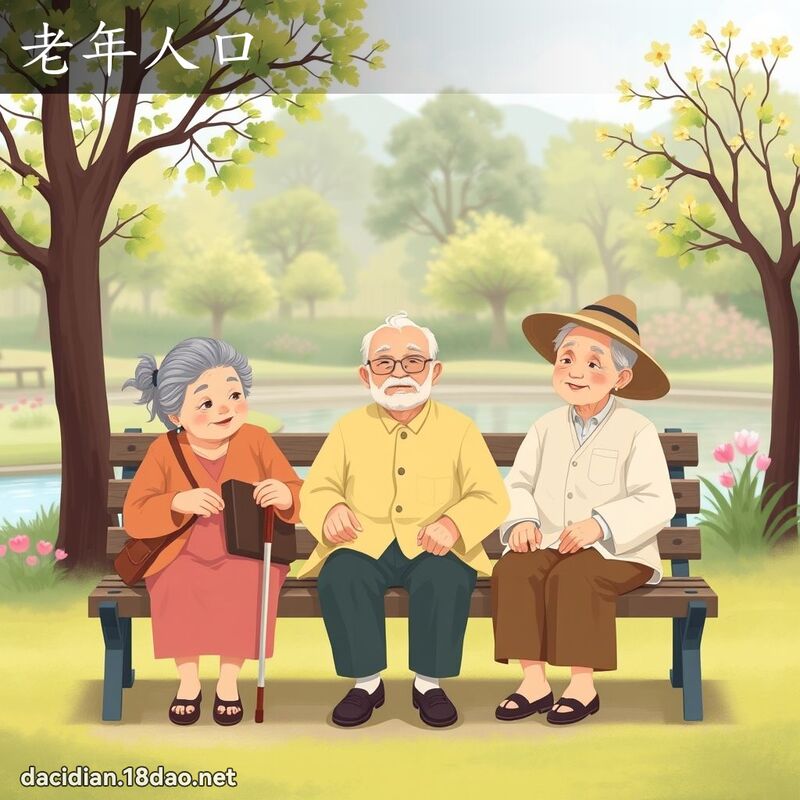 老年人口 - 国语大辞典配图