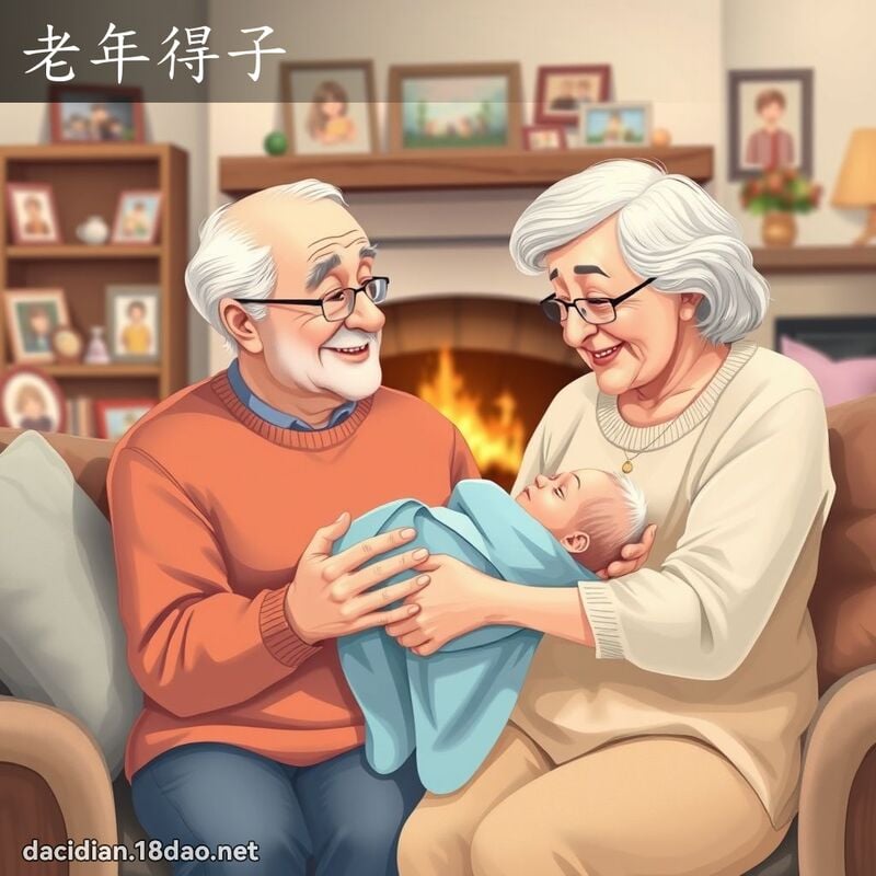 老年得子 - 国语大辞典配图
