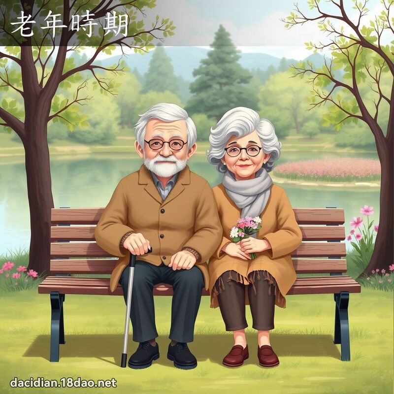 老年時期 - 國語大辭典配圖