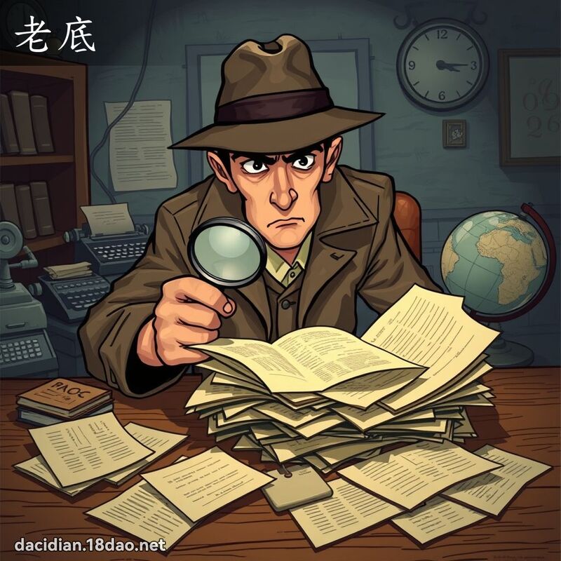 老底 - 國語大辭典配圖