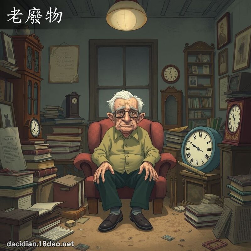 老廢物 - 國語大辭典配圖